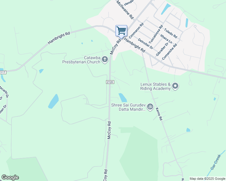 map of restaurants, bars, coffee shops, grocery stores, and more near 11230 McCoy Road in Huntersville