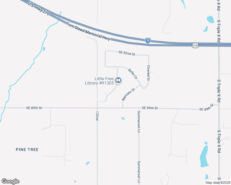 map of restaurants, bars, coffee shops, grocery stores, and more near 8712 Bella Ranch Drive in Choctaw