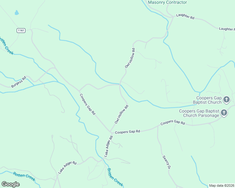 map of restaurants, bars, coffee shops, grocery stores, and more near 307 Owl Hollow Road in Mill Spring