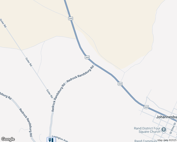 map of restaurants, bars, coffee shops, grocery stores, and more near 2 Redrock Randsburg Road in Johannesburg