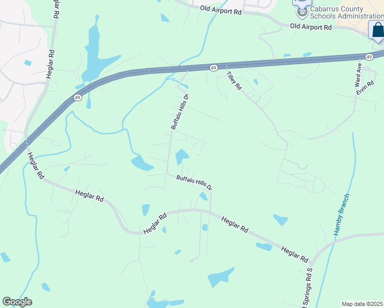 map of restaurants, bars, coffee shops, grocery stores, and more near 2811 Buffalo Hills Drive in Concord