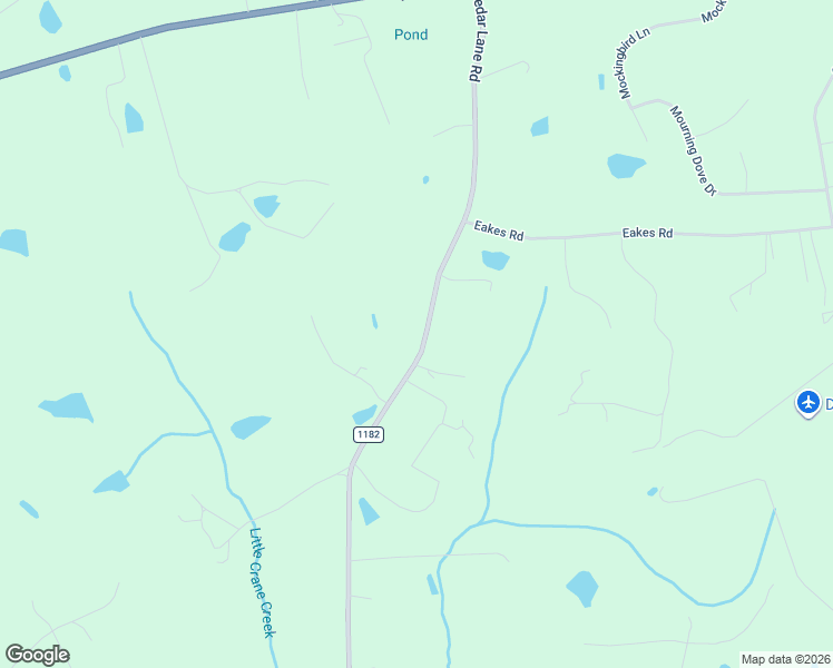 map of restaurants, bars, coffee shops, grocery stores, and more near 810 Cedar Lane Road in Sanford