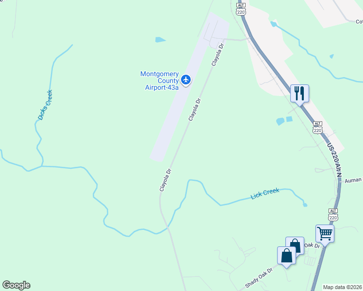 map of restaurants, bars, coffee shops, grocery stores, and more near 677-999 Clayola Drive in Star