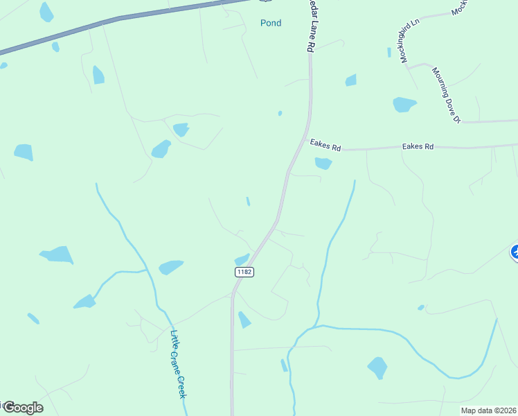 map of restaurants, bars, coffee shops, grocery stores, and more near 810 Cedar Lane Road in Sanford