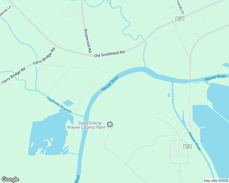 map of restaurants, bars, coffee shops, grocery stores, and more near 305 North William Street in Goldsboro