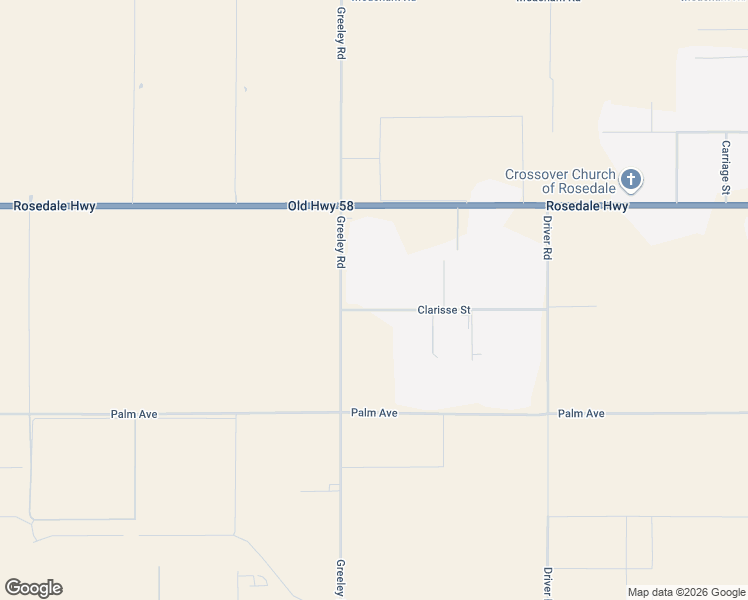 map of restaurants, bars, coffee shops, grocery stores, and more near 19150 Clarisse Street in Bakersfield