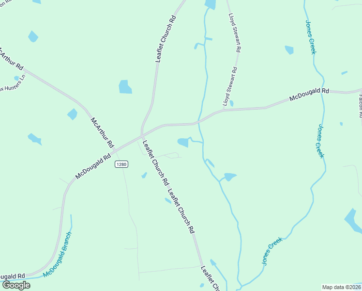 map of restaurants, bars, coffee shops, grocery stores, and more near 7609 McDougald Road in Lillington