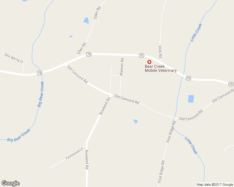 map of restaurants, bars, coffee shops, grocery stores, and more near 34009 Watson Road in Albemarle