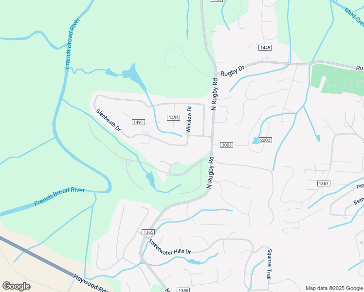 map of restaurants, bars, coffee shops, grocery stores, and more near 1199 Glenheath Drive in Hendersonville