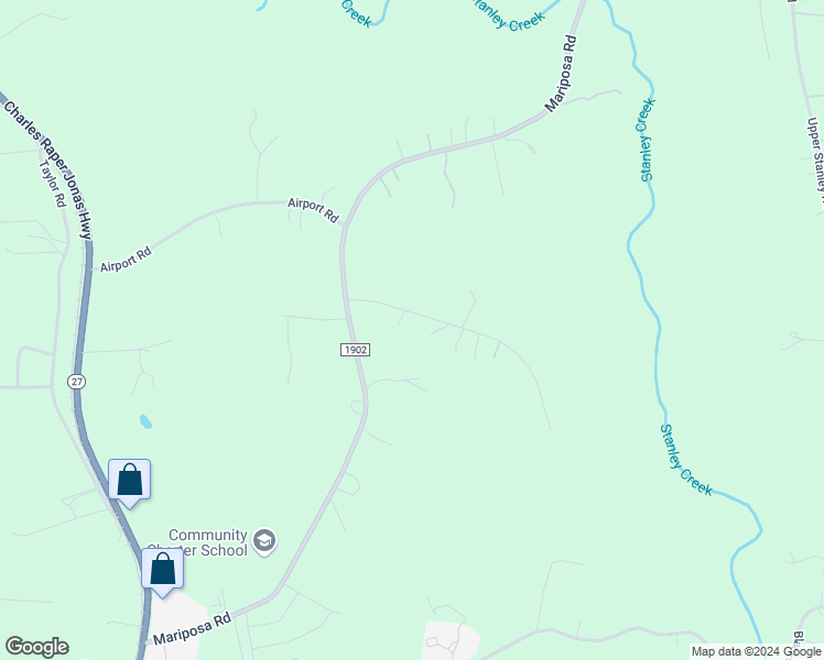 map of restaurants, bars, coffee shops, grocery stores, and more near 1154 Abernathy Drive in Stanley