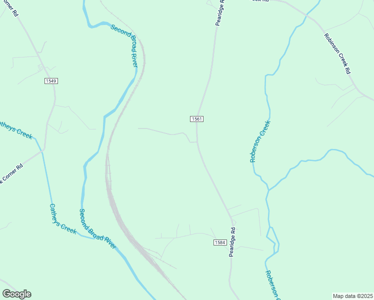 map of restaurants, bars, coffee shops, grocery stores, and more near 1023 Pearidge Road in Bostic