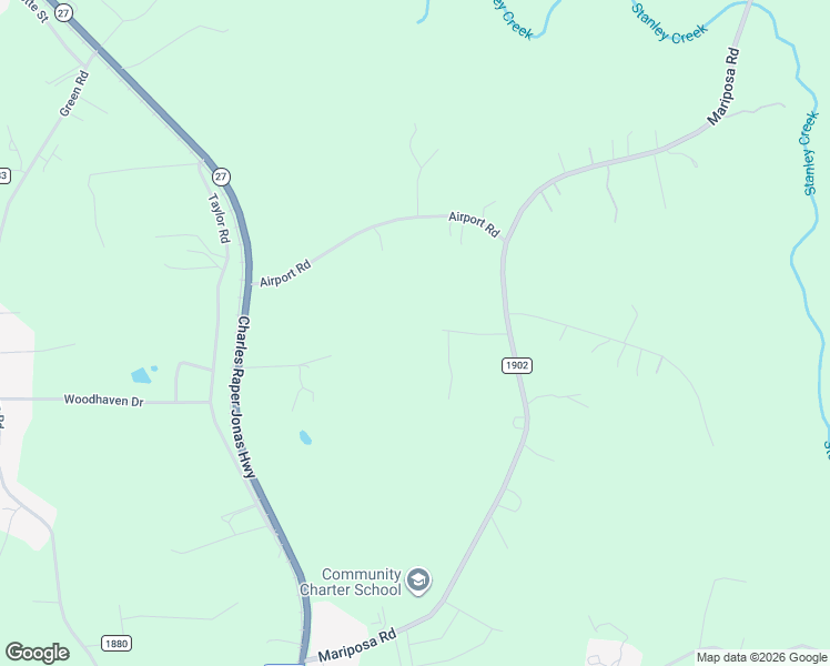 map of restaurants, bars, coffee shops, grocery stores, and more near 202 Vicki Way in Stanley