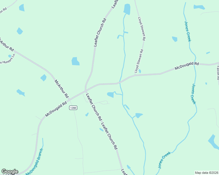 map of restaurants, bars, coffee shops, grocery stores, and more near 7609 McDougald Road in Lillington