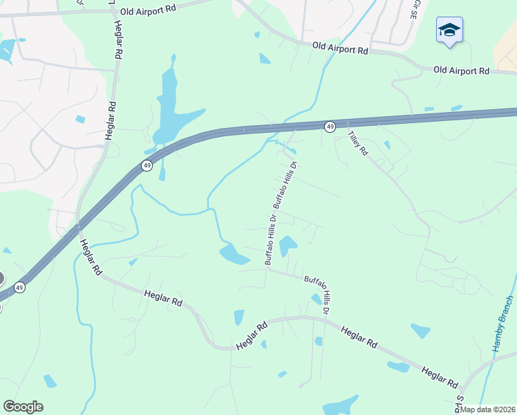 map of restaurants, bars, coffee shops, grocery stores, and more near 2544 Buffalo Hills Drive in Concord