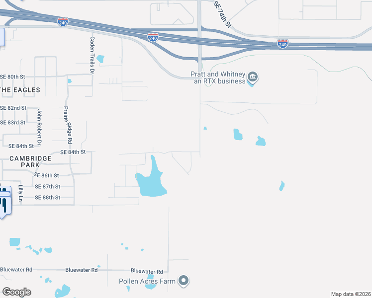 map of restaurants, bars, coffee shops, grocery stores, and more near 8155-8999 South Air Depot Boulevard in Oklahoma City