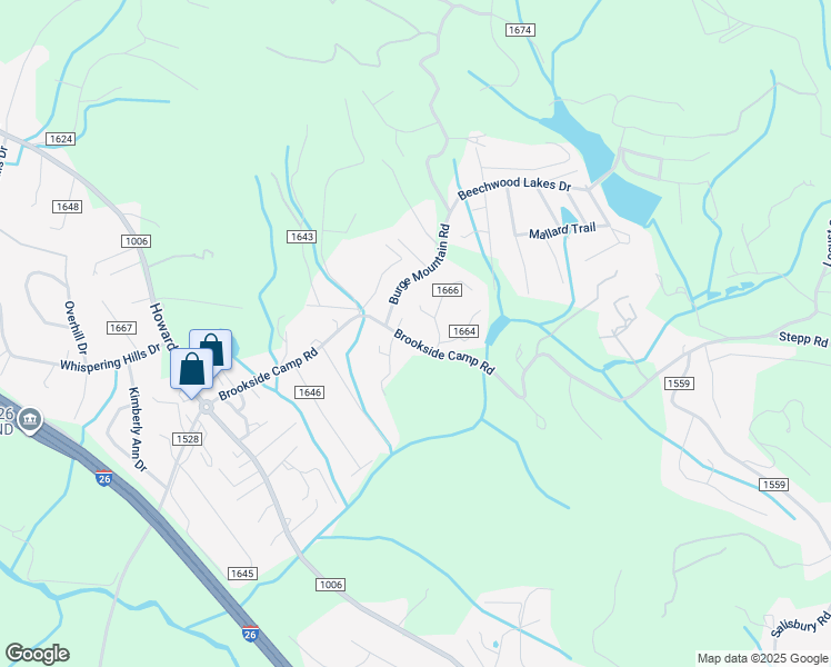 map of restaurants, bars, coffee shops, grocery stores, and more near 113B Oakwood Place in Hendersonville