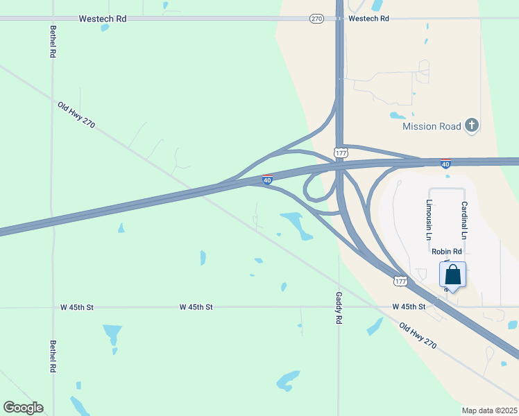 map of restaurants, bars, coffee shops, grocery stores, and more near in Shawnee