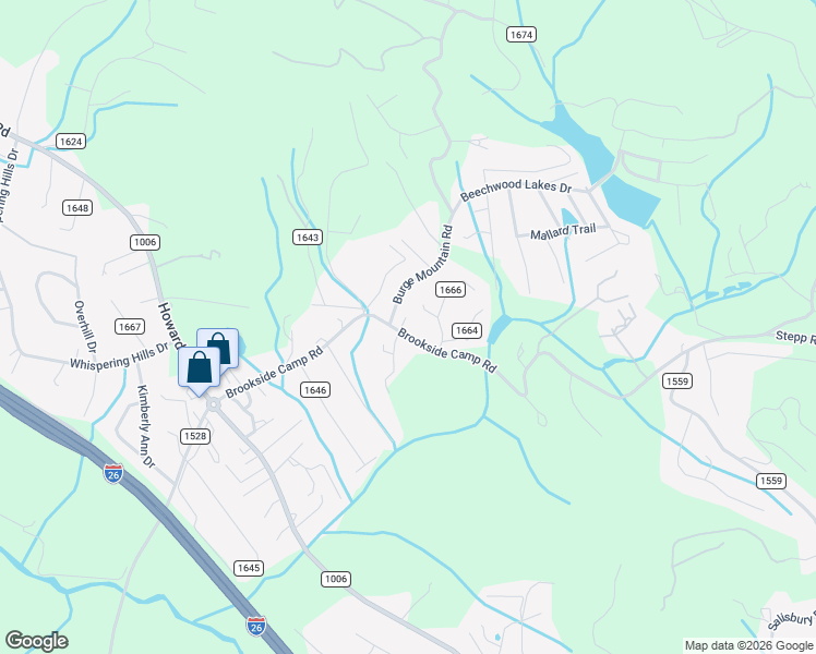 map of restaurants, bars, coffee shops, grocery stores, and more near 113B Oakwood Place in Hendersonville