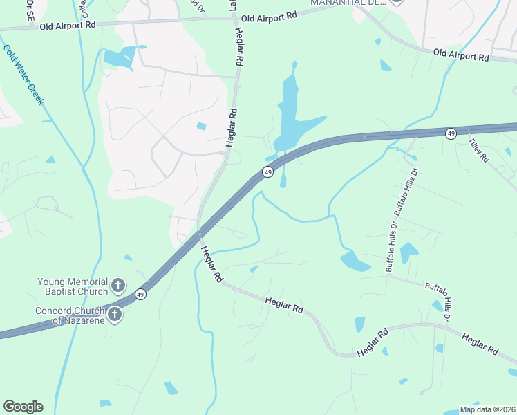 map of restaurants, bars, coffee shops, grocery stores, and more near 2890 Highway 49 in Concord
