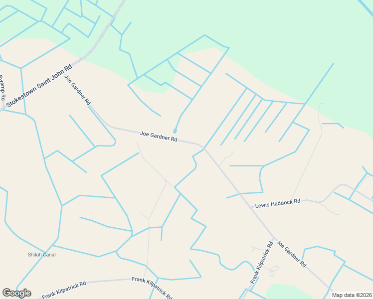 map of restaurants, bars, coffee shops, grocery stores, and more near 2396 Joe Gardner Road in Grifton