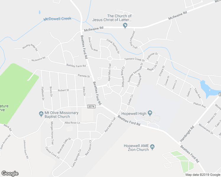 map of restaurants, bars, coffee shops, grocery stores, and more near 7174 April Mist Trail in Huntersville