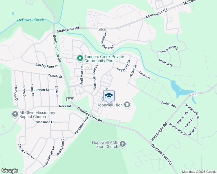 map of restaurants, bars, coffee shops, grocery stores, and more near 7440 Coastal Way in Huntersville