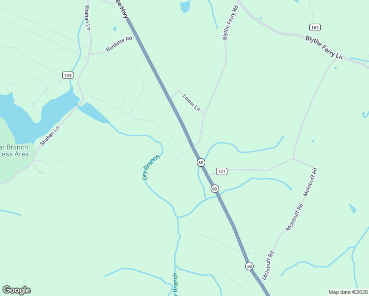 map of restaurants, bars, coffee shops, grocery stores, and more near 202 Watauga Lane in Birchwood
