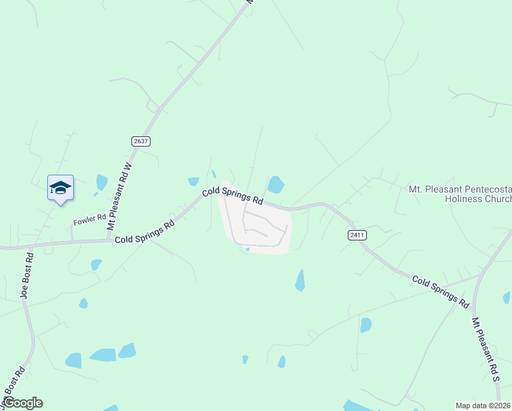 map of restaurants, bars, coffee shops, grocery stores, and more near 3580 Cold Springs Road in Concord