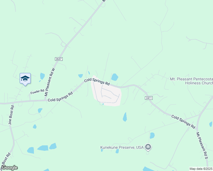 map of restaurants, bars, coffee shops, grocery stores, and more near 3580 Cold Springs Road in Concord