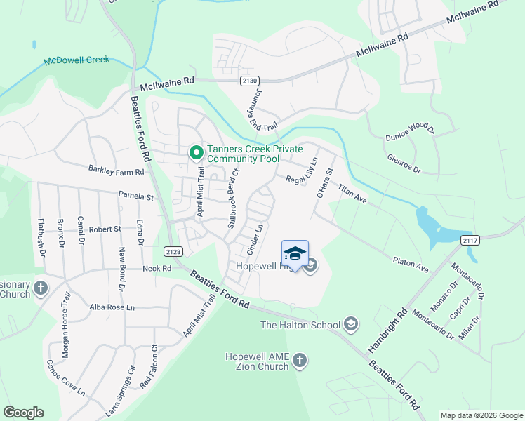 map of restaurants, bars, coffee shops, grocery stores, and more near 7440 Coastal Way in Huntersville