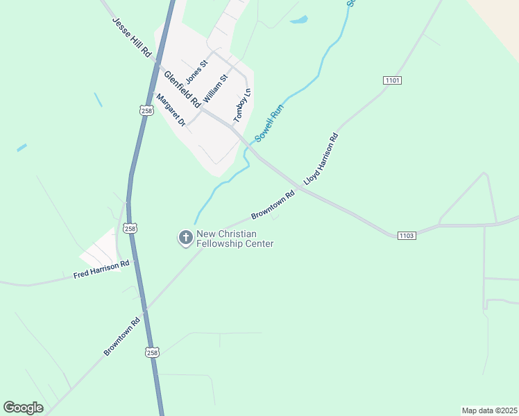 map of restaurants, bars, coffee shops, grocery stores, and more near 154 Browntown Road in Snow Hill