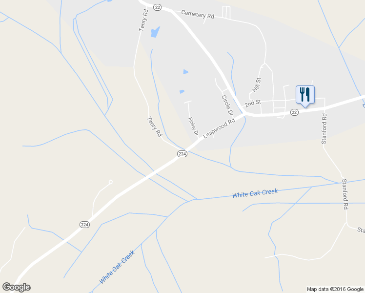 map of restaurants, bars, coffee shops, grocery stores, and more near 12686 Leapwood Enville Road in Enville