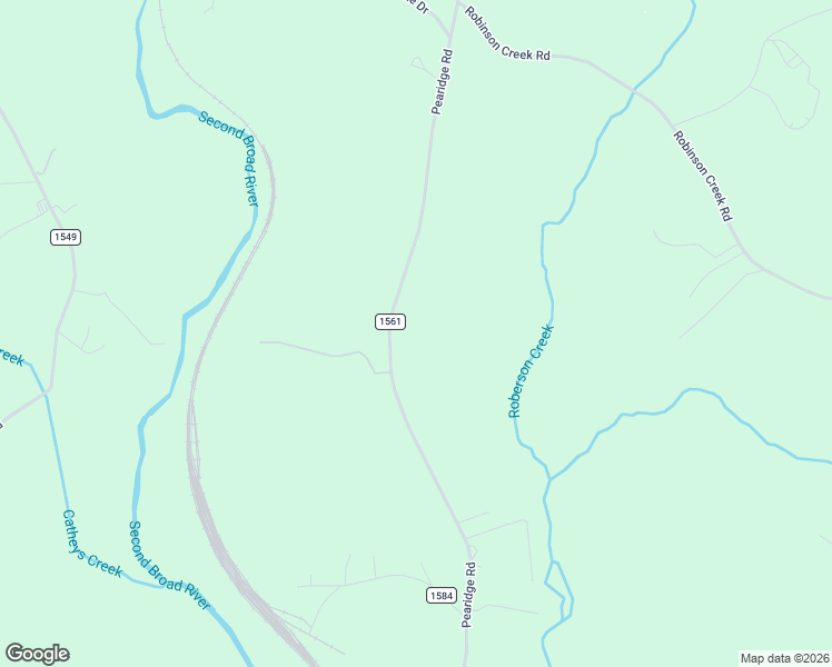 map of restaurants, bars, coffee shops, grocery stores, and more near 1090 Pearidge Road in Bostic