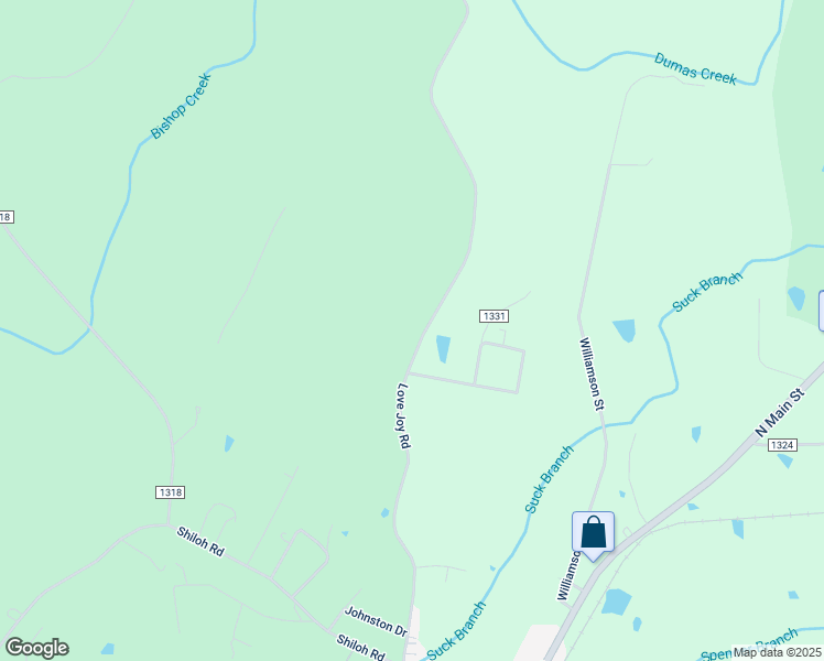 map of restaurants, bars, coffee shops, grocery stores, and more near 1295 Love Joy Road in Troy