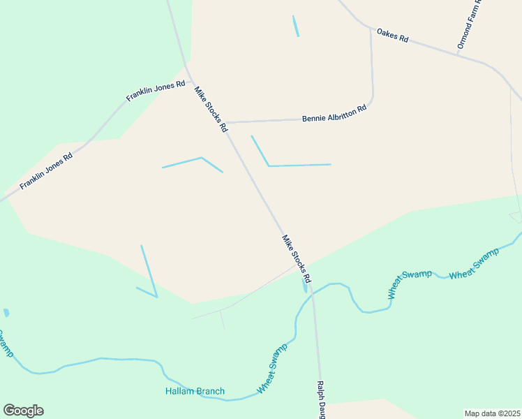 map of restaurants, bars, coffee shops, grocery stores, and more near 1434 Mike Stocks Road in Hookerton
