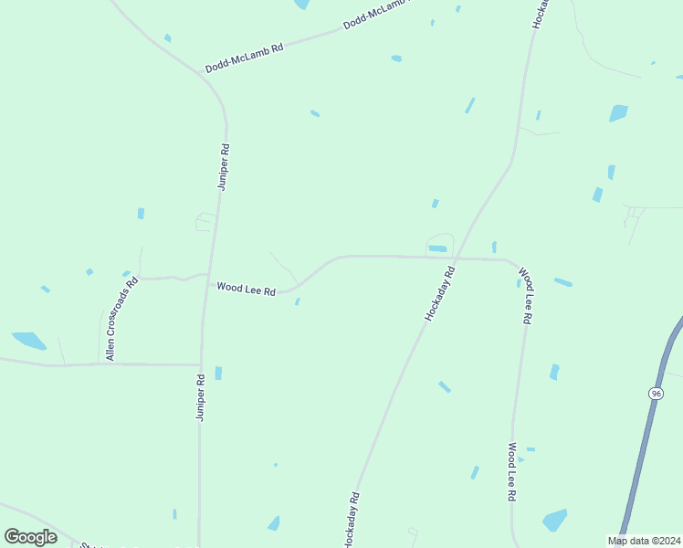 map of restaurants, bars, coffee shops, grocery stores, and more near 310 Wood Lee Road in Four Oaks
