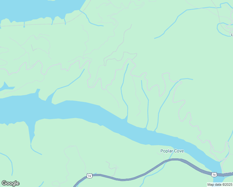 map of restaurants, bars, coffee shops, grocery stores, and more near Hemlock Ridge in Bryson City