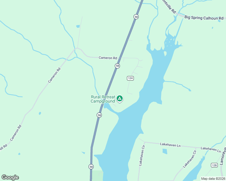 map of restaurants, bars, coffee shops, grocery stores, and more near 5742 Tennessee 58 in Decatur