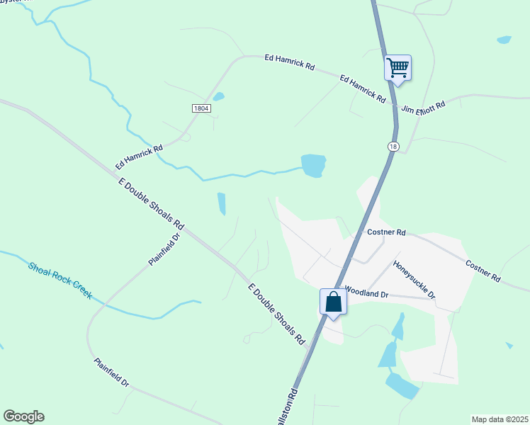 map of restaurants, bars, coffee shops, grocery stores, and more near 740 Pleasantdale Dr in Shelby