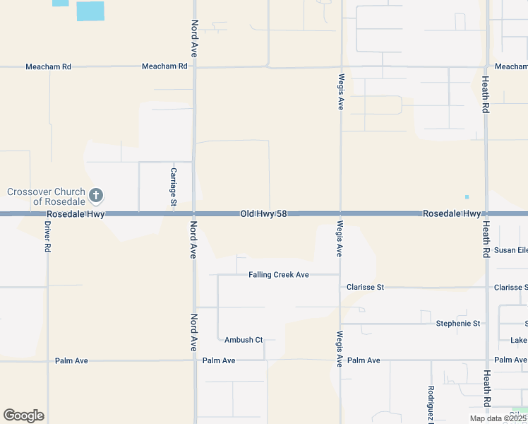 map of restaurants, bars, coffee shops, grocery stores, and more near 17320 Rosedale Highway in Bakersfield