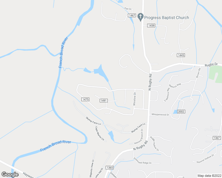 map of restaurants, bars, coffee shops, grocery stores, and more near 2045 Glenheath Drive in Hendersonville