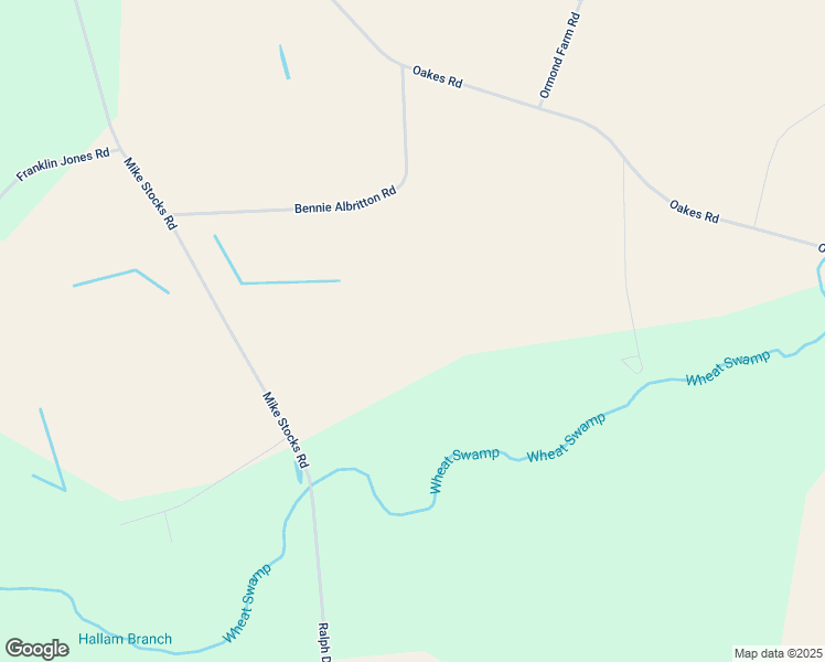 map of restaurants, bars, coffee shops, grocery stores, and more near Bennie Albritton Road in Greene County