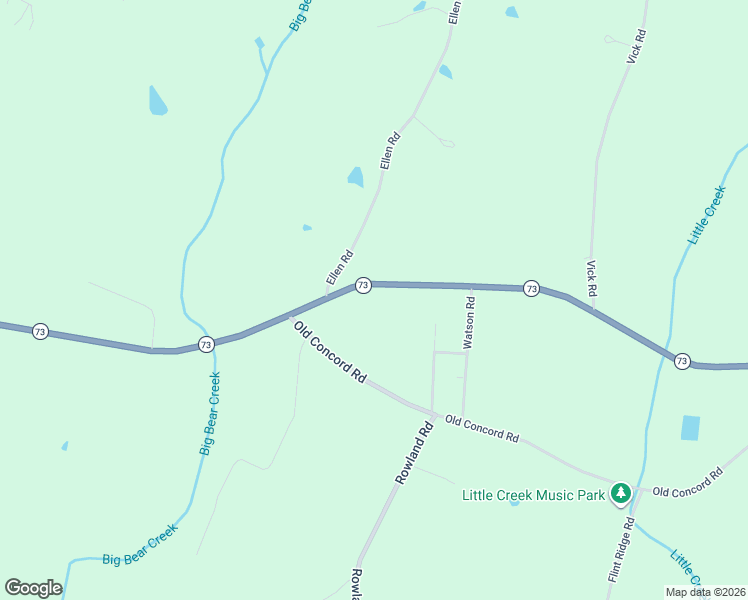 map of restaurants, bars, coffee shops, grocery stores, and more near 20248 North Carolina 73 in Albemarle