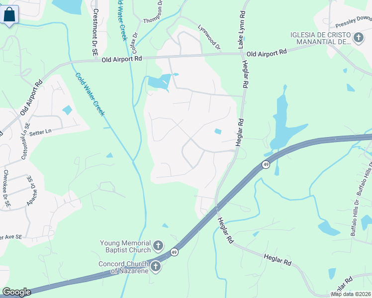 map of restaurants, bars, coffee shops, grocery stores, and more near 859 Langley Drive Southeast in Concord