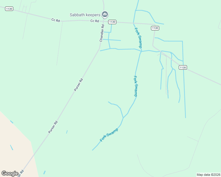 map of restaurants, bars, coffee shops, grocery stores, and more near 3247 Chandler Road in Vanceboro