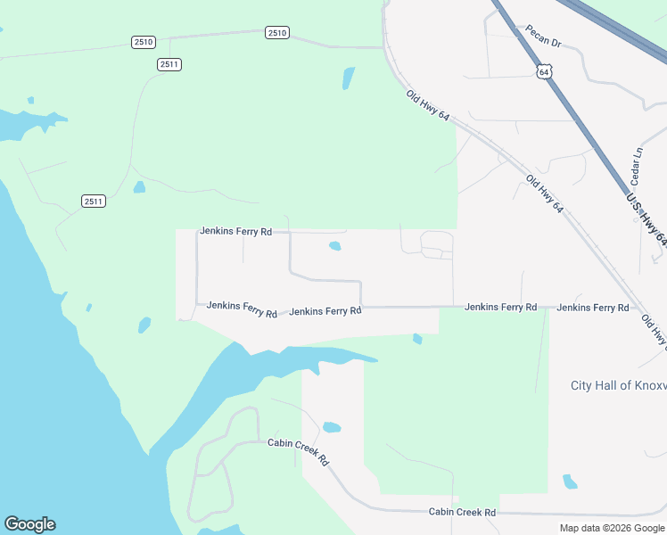 map of restaurants, bars, coffee shops, grocery stores, and more near 1039 Jenkins Ferry Road in Knoxville