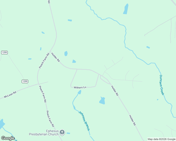 map of restaurants, bars, coffee shops, grocery stores, and more near 1180 Holder Road in Lillington