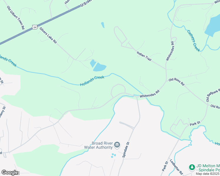 map of restaurants, bars, coffee shops, grocery stores, and more near 771 Whitesides Road in Rutherfordton