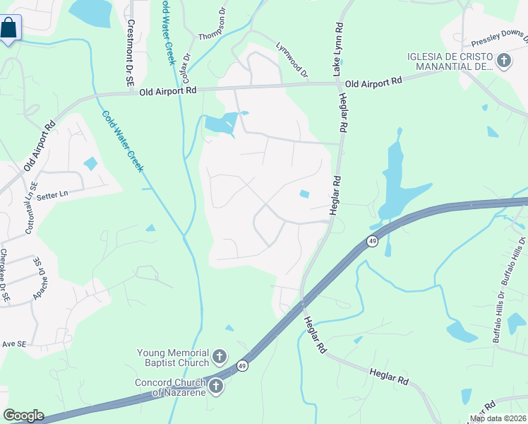 map of restaurants, bars, coffee shops, grocery stores, and more near 859 Langley Drive Southeast in Concord
