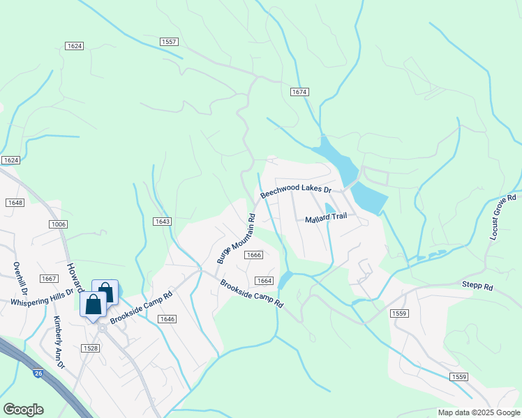 map of restaurants, bars, coffee shops, grocery stores, and more near 4 Beechwood Lakes Drive in Hendersonville